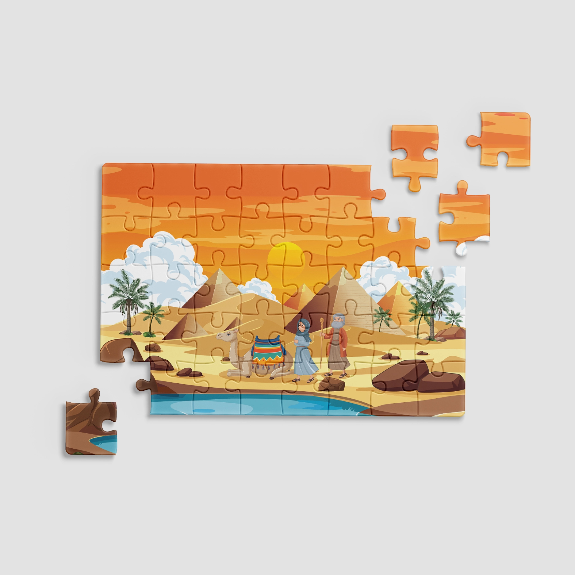 Puzzle, cadou copii - Moise in Egipt 29x20cm